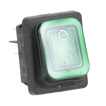 Prince Castle Switch - Rocker, Lighted (Green) 78-233S